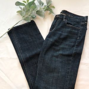J. Crew Matchstick Dark Denim Straight Jeans